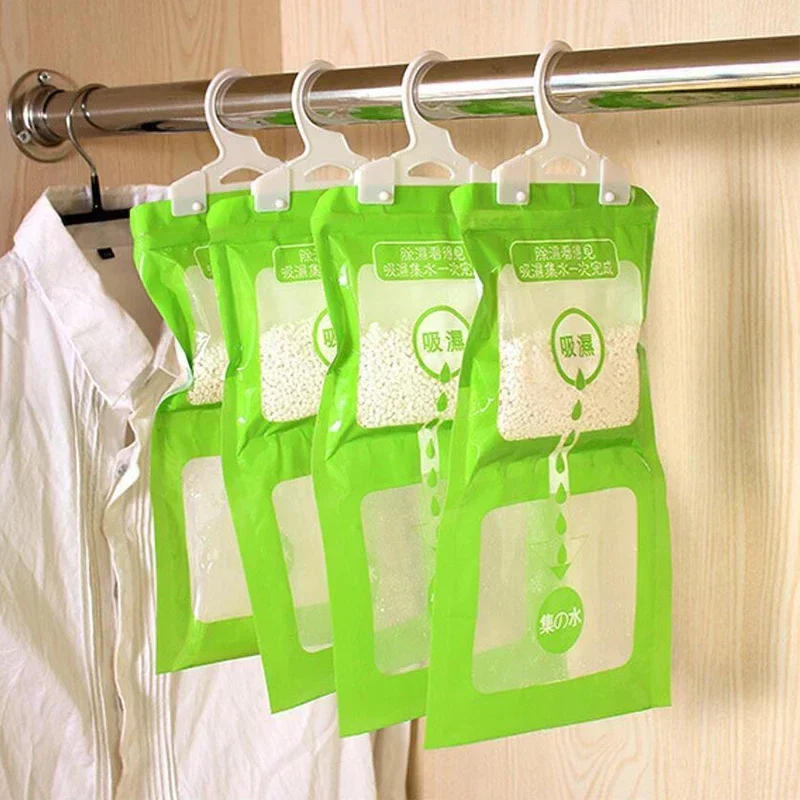 Description Picture 4 of item5/3/1PCS Moisture Absorber Hanging Bag Home Bedroom Wardrobe Anti Damp Mildew Drying Bag Home Closet Dehumidifier Humidity Packs