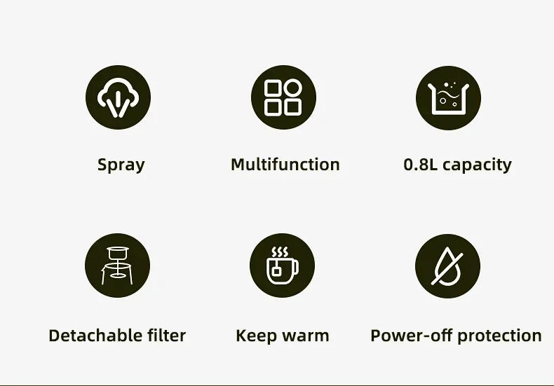 Description Picture 3 of item220V Electric Kettle Automatic Steam Spray Teapot with Filter Multifunction Glass Health Pot Thermo Pot Home Boil Water Kettle