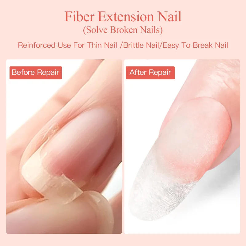 Description Picture 5 of itemMEET ACROSS 8ml Fiber Extension Gel Polish Nail Repair Fix Crack Glue Quick UV Extension Constructing Reinforce Gel Varnishes