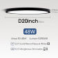 Black48W-20inch 50cm