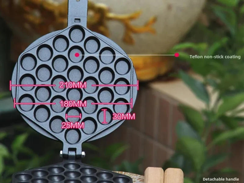 Description Picture 6 of itemCommercial Electric Gas Egg Bubble Waffle Making Machine Egg Cake Waffle QQ Egg Cake Machine Discus Oven Waffle Makers