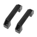 2pcs Black Plastic Nylon T Slot Black Door Handle for Aluminum Extrusion Profile 2020 Series with Slot 6mm 90mm/120mm