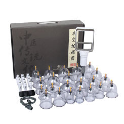 24/12 Cans Vacuum Cupping Set  Massage Suction Cups Chinese Medicine Physiotherapy Cellulite Body Cupping Therapy Heathly Care