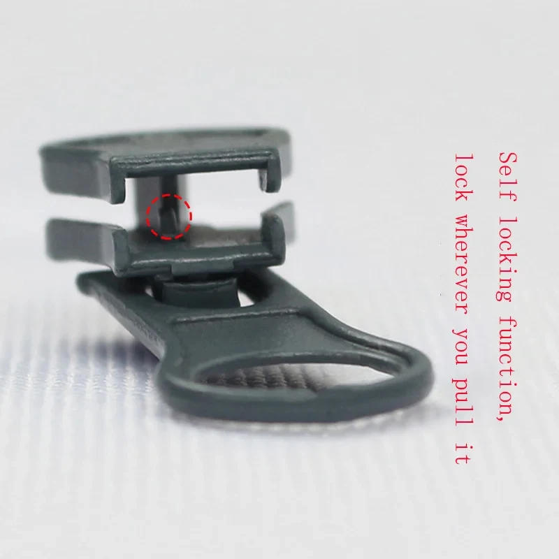 Description Picture 5 of item5# Resin Zipper Slider Head High Quality Metal Zipper Puller Head Down Jacket Bag Clothing Zips DIY Sewing Accessories 10pcs/Bag