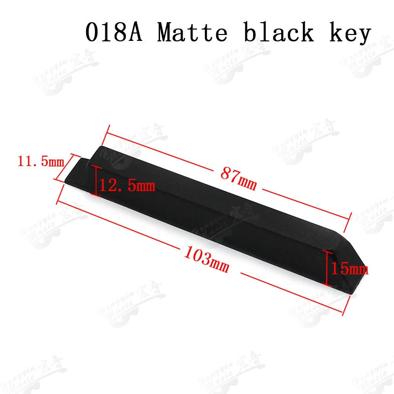 Description Picture 2 of item1 PC Piano tuning repair tool piano spare parts 018 black keys (1 pcs) piano plastic black keys