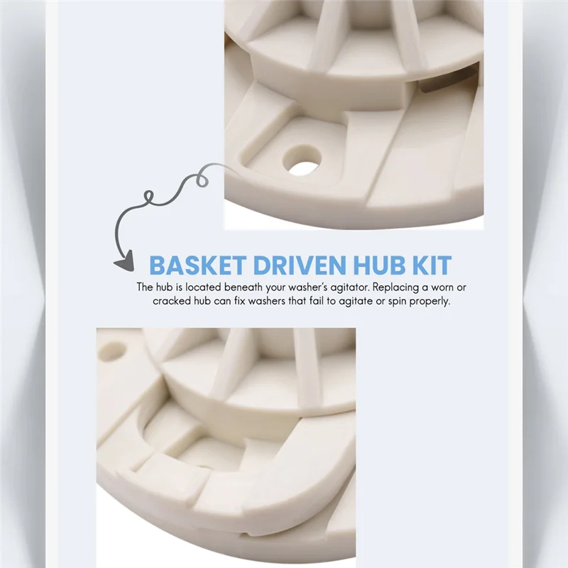 Description Picture 5 of itemB59B-4X W10528947 Washer Basket Driven Hub Kit - Replacement For Whirlpool Washing Machine