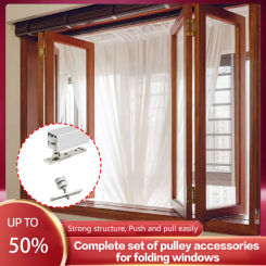 Left And Right Folding Sliding Windows Aluminum Alloy Balcony Milk Tea Shop Open Bar Hanging Rail Narrow Frame Folding Windows