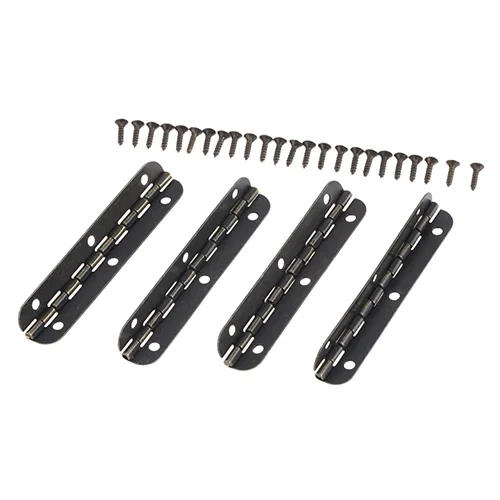 Description Picture 5 of item4Pcs Antique Metal Hinge ForJewelry Chest Music Wooden Box Furniture Accessories Hardware DIY with Screws Cabinet Door Hinges