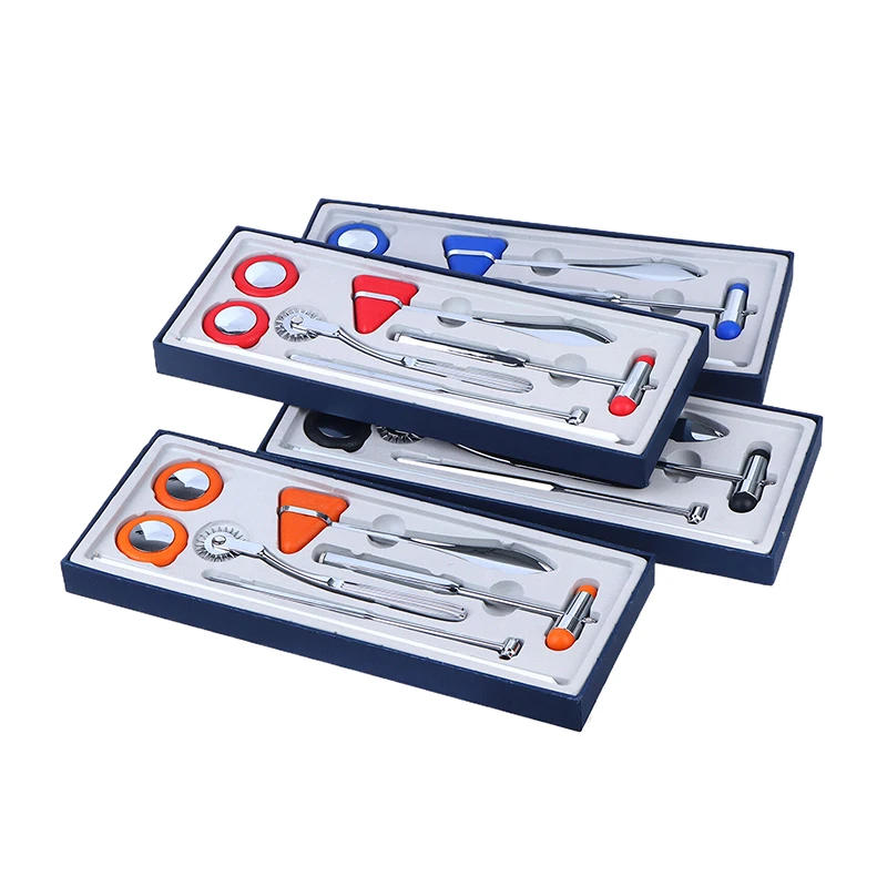 Description Picture 6 of item5Pcs Multifunctional Percussor Diagnostic Reflex Percussion Hammer Set Medical Neurological Massage Hammer Kit Health Care Tool