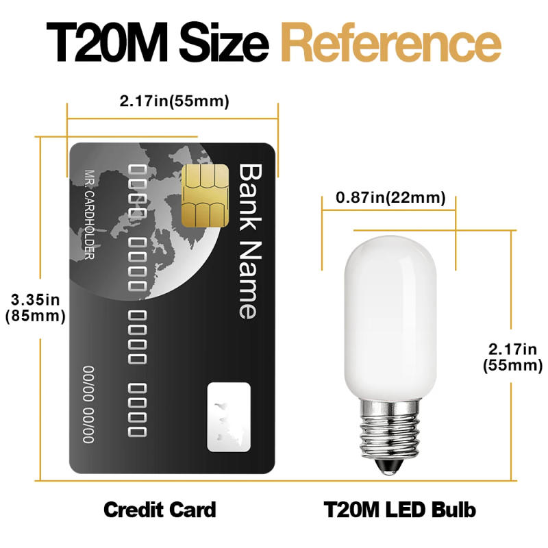 Description Picture 4 of itemT20 Led Light Bulb E14 E12 1W Warm White 12V 24V Filament Indoor Vintage Replaceable Chandelier Lamp Living Room Decoration Home