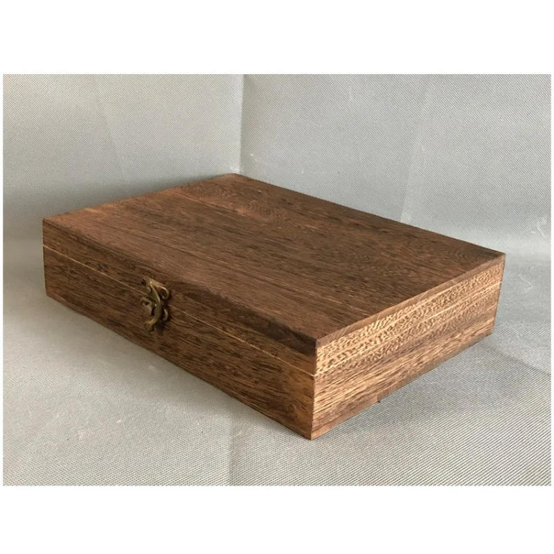 Description Picture 2 of itemRetro Lockable Storage Box Made of Wood and Perfect for Home Office Storage Table Organizer