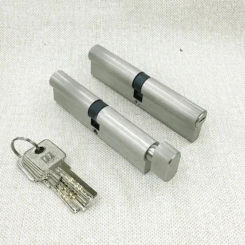 Door Cylinder 110cm Security Copper Door Lock Cylinder Interior Bedroom Living Lock Handle 5 pcs Brass Key Locking
