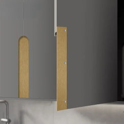 Black Gold Hidden Cabinet Handles Aluminum Alloy Kitchen Cupboard Pulls Drawer Knobs Bedroom Door Furniture Handle Hardware