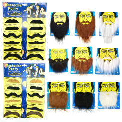 Funny Fake Mustache Reusable Decorate Novelty Cosplay False Beard Photobooth Props Costume Party Beards Whisker
