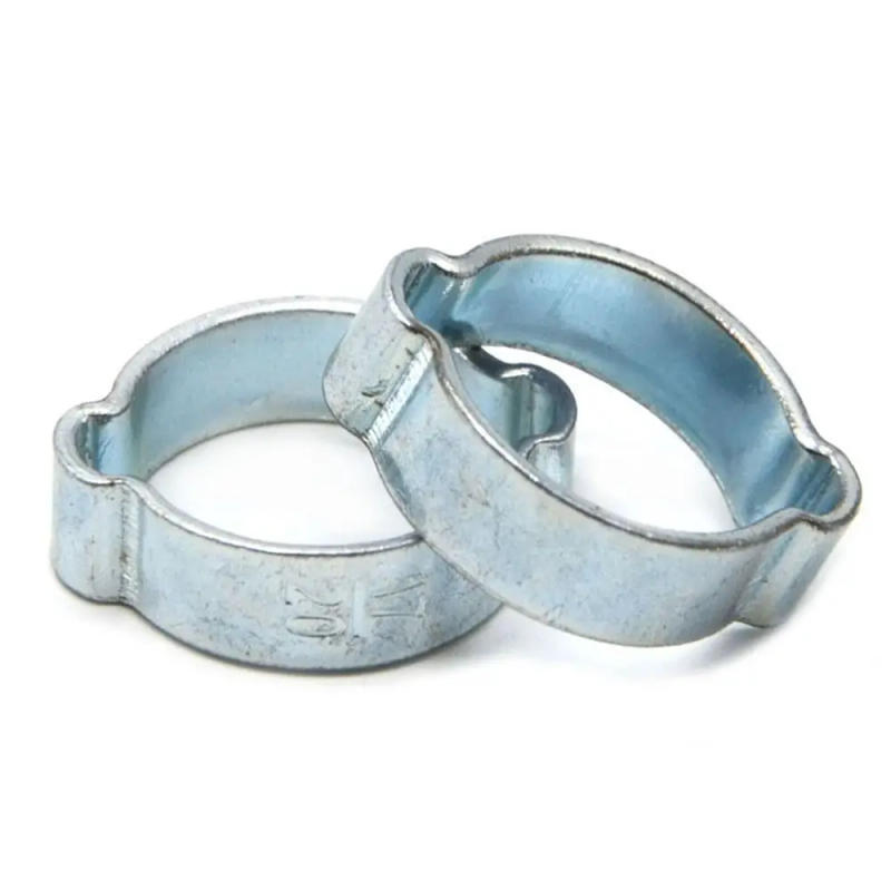 Description Picture 5 of item10Pcs Zinc Plated Double Ears Hose Clamps Worm Drive Adjustable Fuel Tube Water Pipe Fixed Clip Spring Clamps Assortment Kit