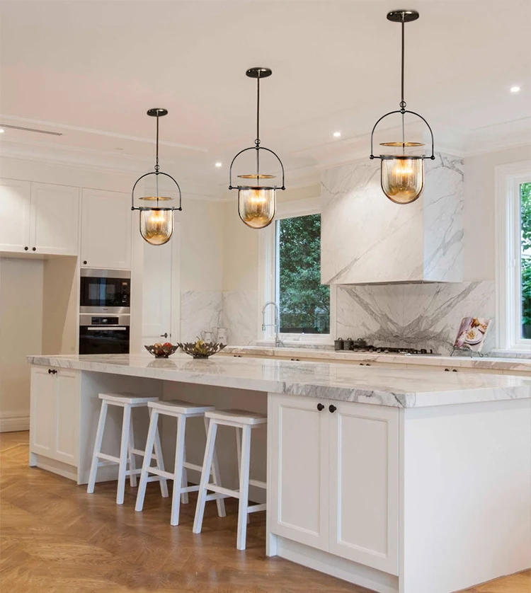 Description Picture 6 of itemScandinavian Glass Pendant Light Vintage Ceiling Hanging Lamp For Dining Room Bar Bedroom