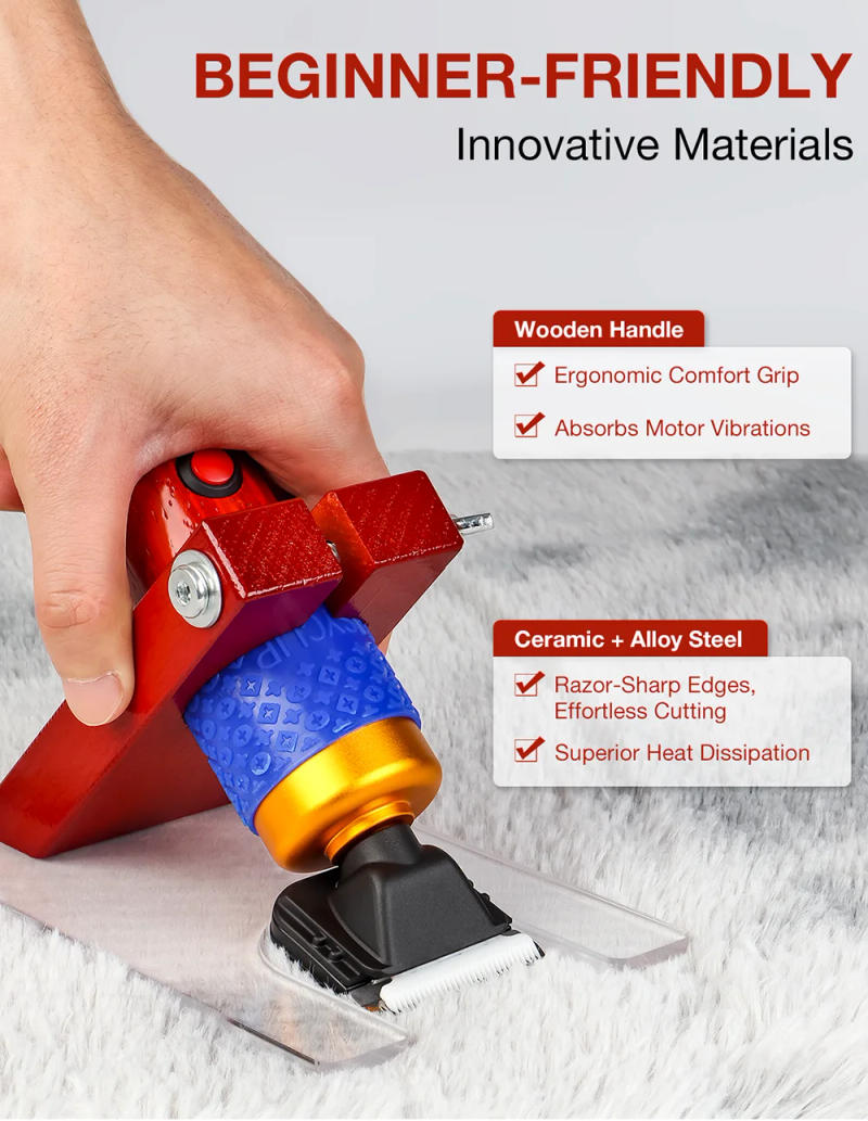 Description Picture 6 of item200W 110V-220V Electric Scissors, Carpet Trimmer, Animal Scissors, Tufted Electric Scissors, Home Pet Hair Clipper Set, Tools