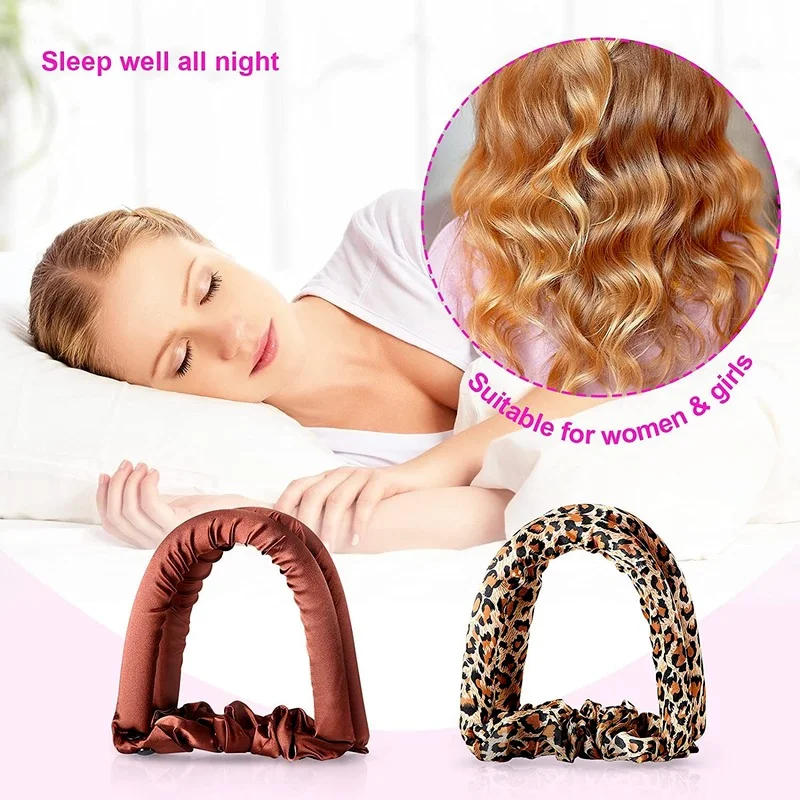 Description Picture 2 of itemHeatless Curling Rod Headband No Heat Hair Curlers Ribbon Hair Rollers Sleeping DIY Wave Formers Soft Curl Bar Hair Styling Tool