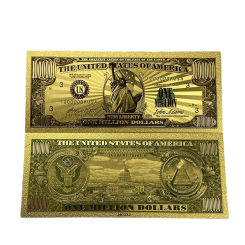 36 Types America Banknote Dollar Banknote  in 24K Gold Plated For Collection