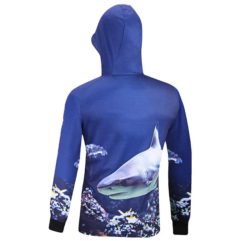 Description Picture 5 of itemNew Men Half Zipper Slim Fit Hoodie Custom Hot Sale Printing Fishing Shirt Ultraviolet-Proof Tournament Fishing Jersey