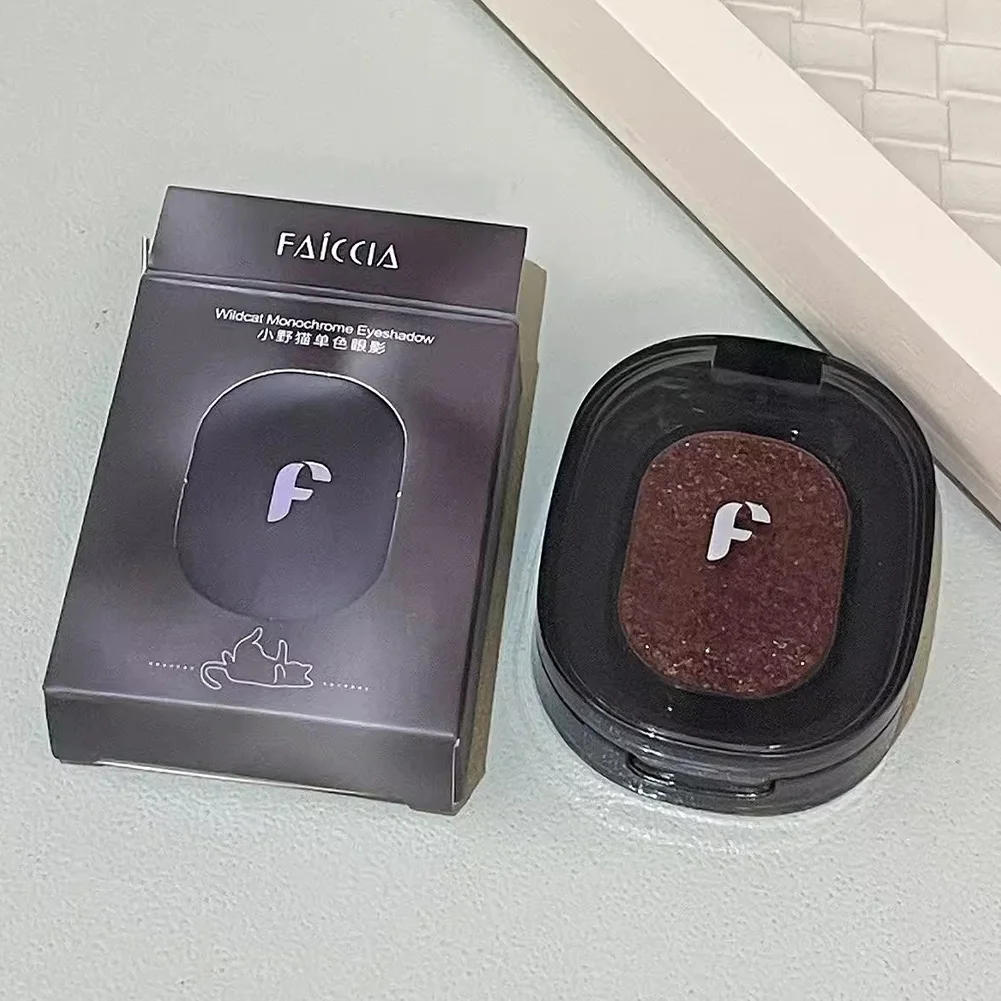 Description Picture 5 of itemMetallic Smoky Monochrome Eyeshadow Palette Glitter Punk Black Eye Shadow Palette Shimmer Pearl Eye Makeup Shiny Silkworm Shadow