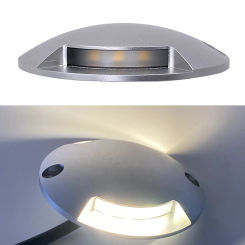 DC12V 1W Ultra-Thin Led  Outdoor Waterproof Garden Terrace Lawn Lamp IP67 Step Stair Deck Ground Spot Surface Mounted Spotlight
