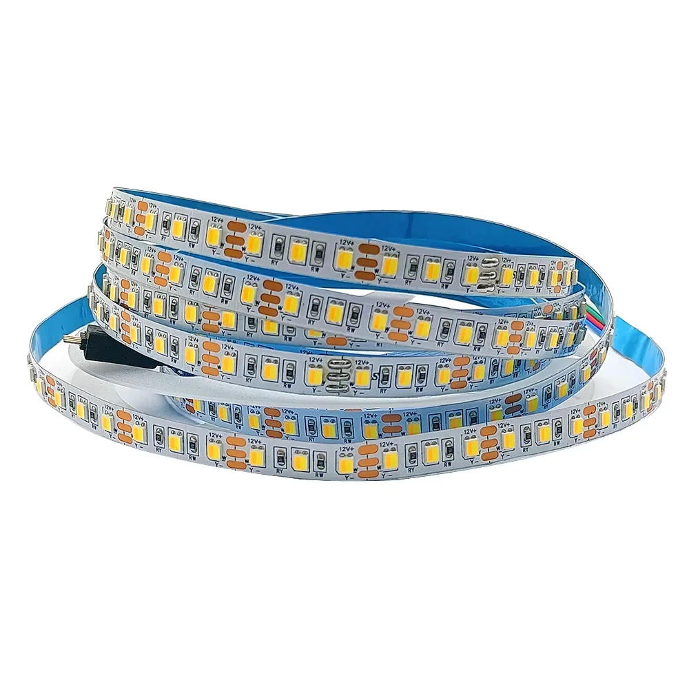Description Picture 5 of item2835 CCT 2 in 1 LED Strip 10MM 180LED/M Dual Color Warm White & White LED Tape 5V 12V 24V DC led flexible light strip