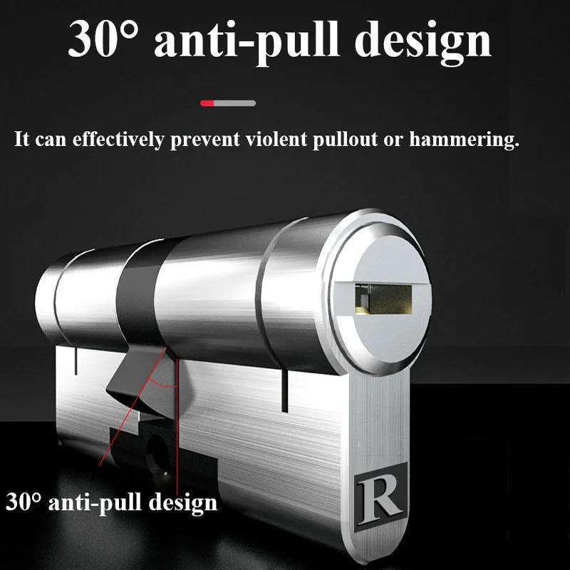 Description Picture 6 of itemCustomize the same key to open all cylinder doors European standard high quality Door lock 11-pin anti-theft lock cylinder