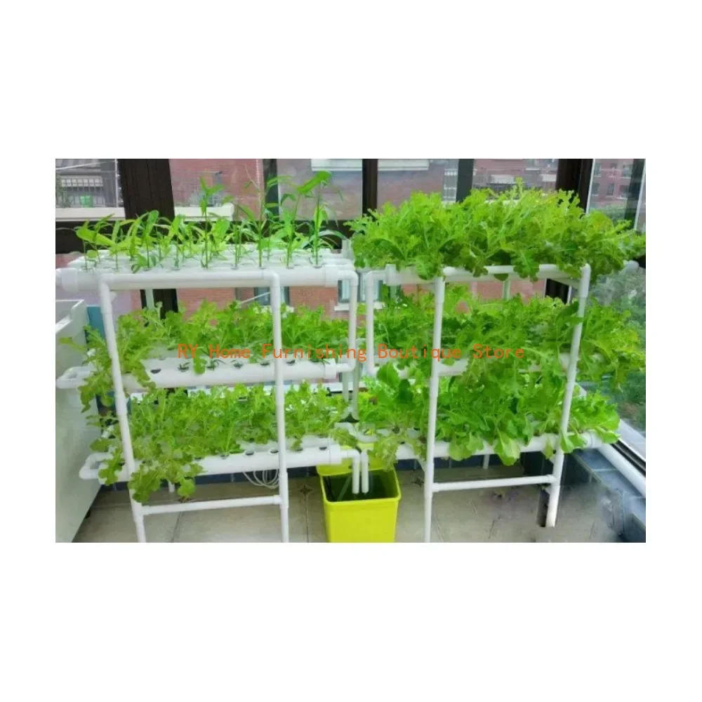 Description Picture 6 of itemIndoor Greenhouse Planting Box, Gardening System, Nursery Pot, Hydroponic Rack, Pipe Grow Kit, NFT, 108 Holes