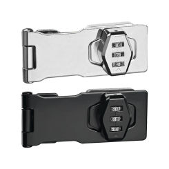 Mechanical Password Lock Hasp Locks Keyless Cabinet Password Slide Latch Lock for Garage Barn Door Bathroom Garden Mailbox