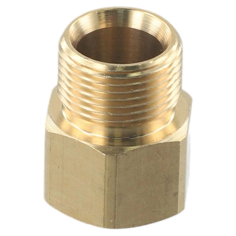Description Picture 6 of itemPressure Washer Adapter Metric Adapter Parts Universal 1 Pc Brass Fittings M22 14mm Female M22 15mm Male Thread To