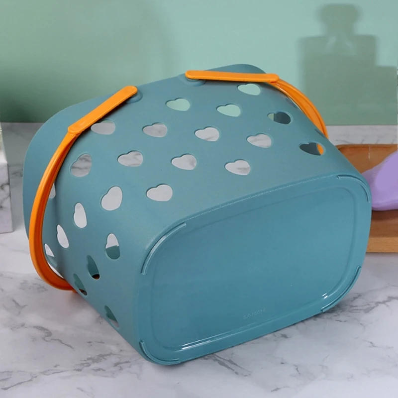 Description Picture 3 of itemPlastic Cleaning Supply Storage Basket Toiletry Bag College Dorm