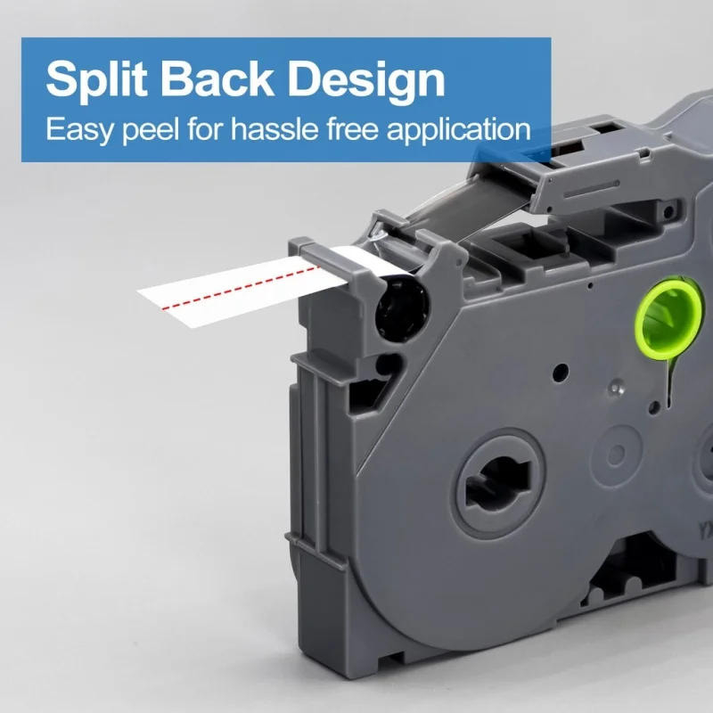 Description Picture 4 of item1/3 PC Black on White TZ-241 TZ-141 Black on Clear for Brother 18mm Laminated Tape tze141 tze 241 Label Tape for Brother P Touch