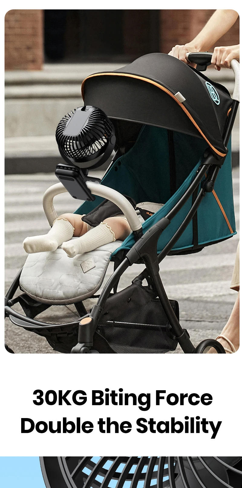 Description Picture 5 of itemTOPK 5000mAh Rechargeable Portable Fan Electric Mini fan,Clip on Fan,USB Desk Fan,4 Speeds Quiet Personal Fan fans for Room Home