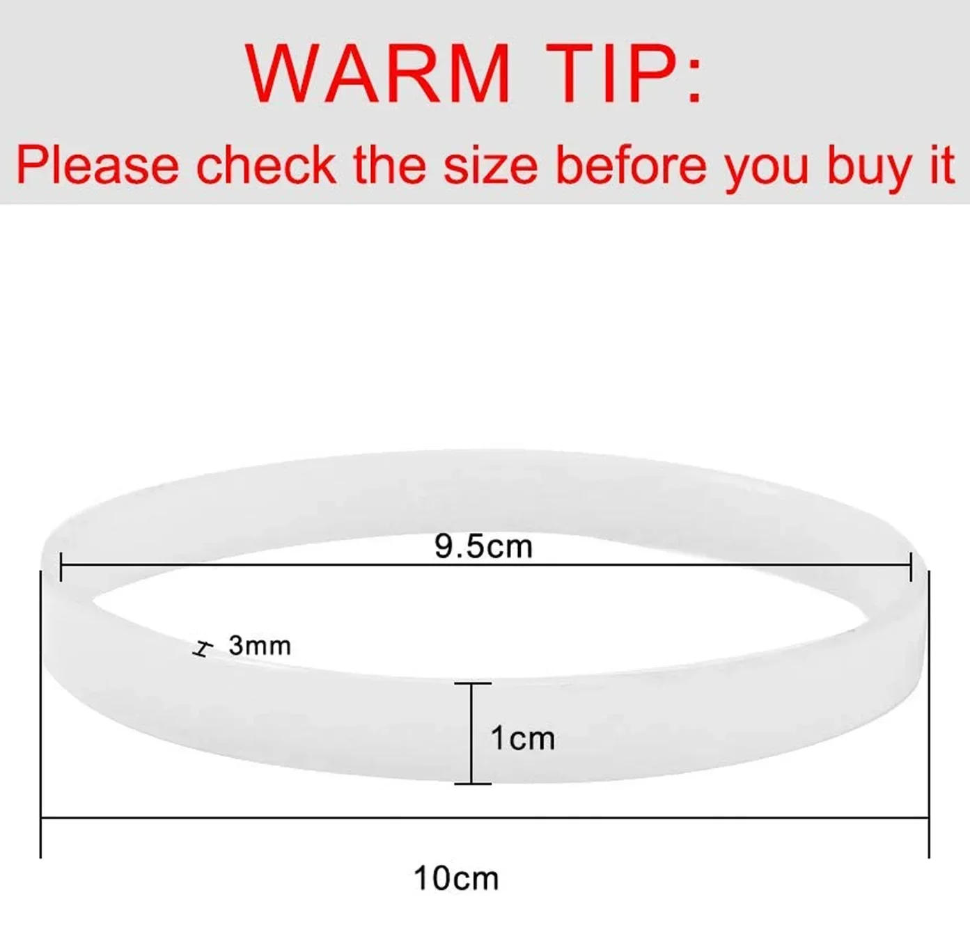 Description Picture 5 of item3Pcs for Nutri Ninja Blender Ninja 1000W Made quality rubber Rubber Gasket Sealing White O Ring Blender Gasket Replacement Parts