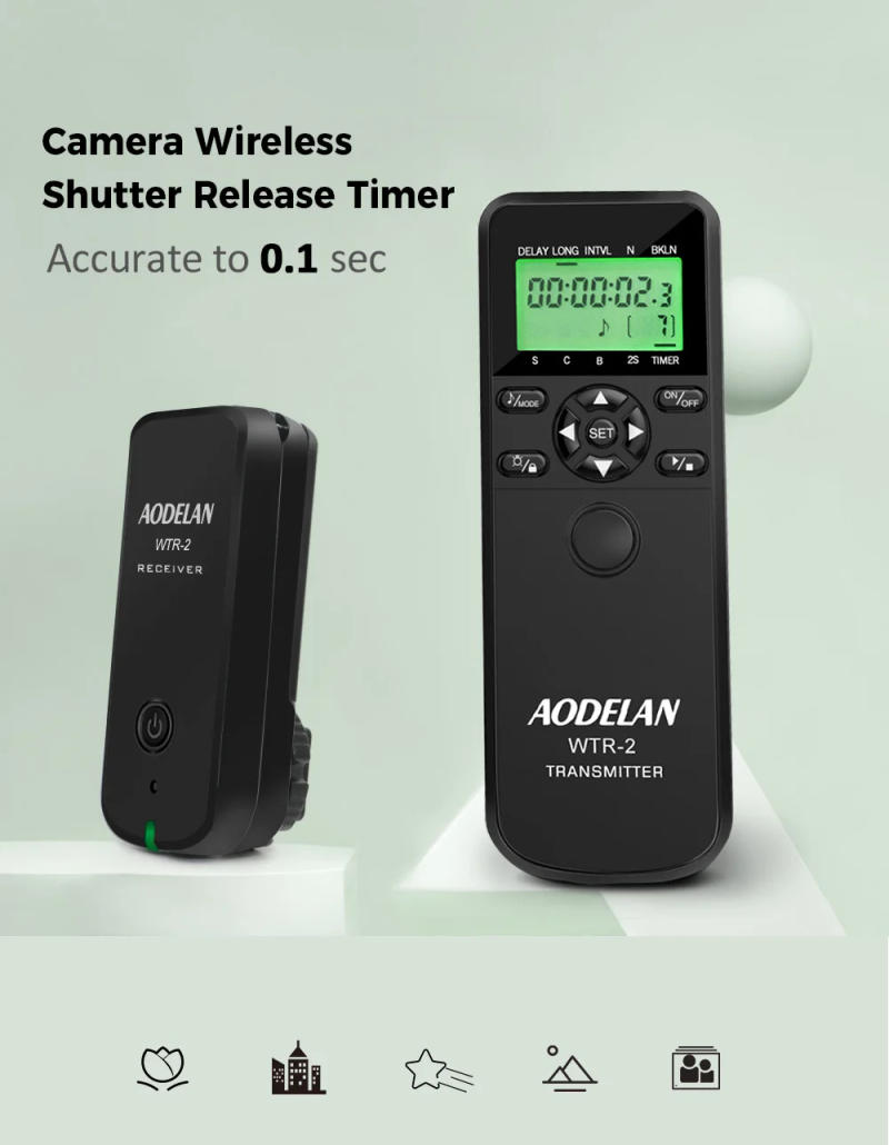 Description Picture 4 of itemAODELAN Wireless Camera Timer Remote Control Shutter Release for Nikon Z9, Z7 II, Z6 II, Z6, Z5 D780, D6, D850, Coolpix A, P950,