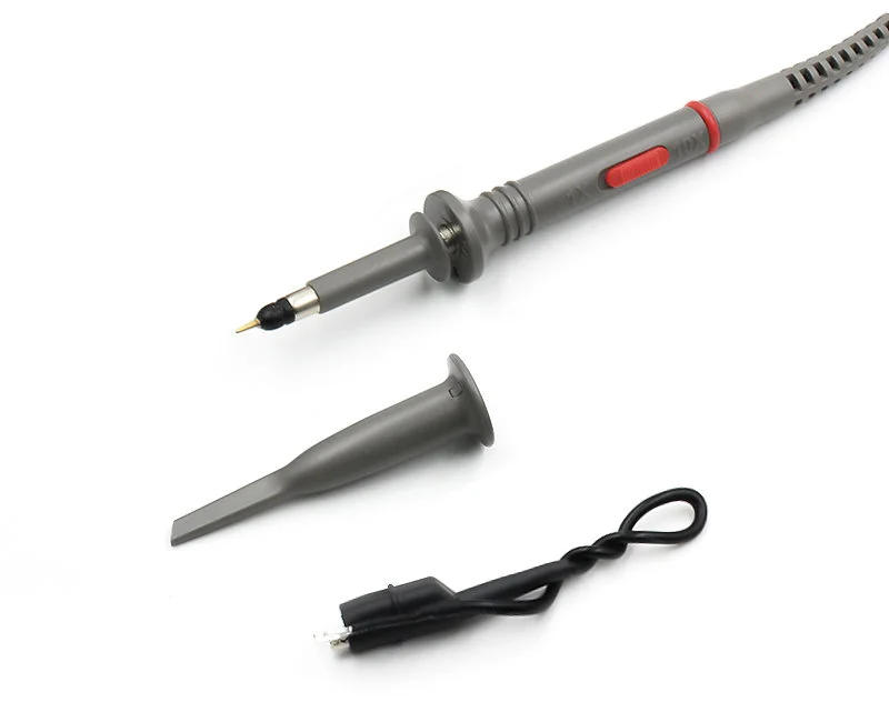 Description Picture 4 of itemCleqee P6100 2pcs 100MHz Bandwidth Oscilloscope Probe 1X/10X Adjustable Attenuation  BNC Leads Switchable Input Voltage 10:1