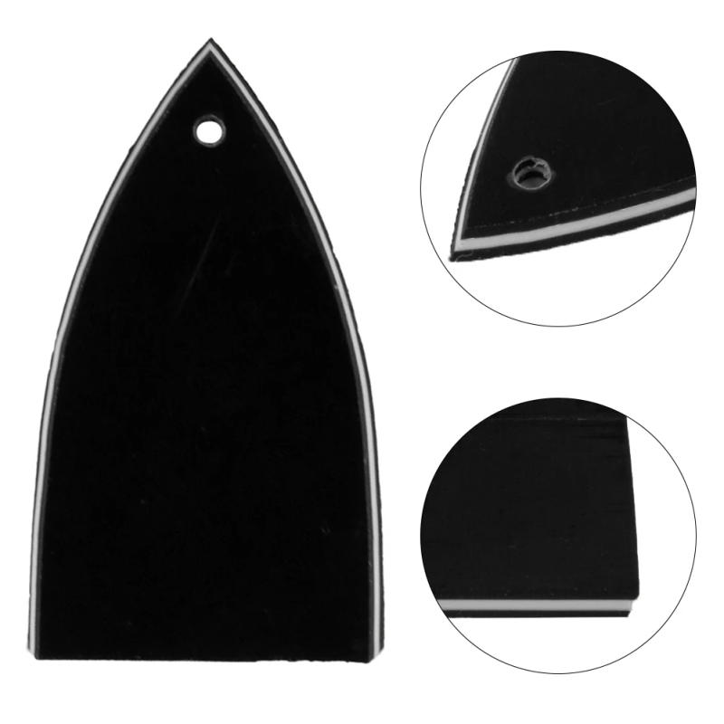 Description Picture 5 of itemTruss Rod Cover Triangle Type Pegs For Electric Guitar Trussrod Cover 1 Screw Hole Black 3 Ply Guitar pegs Replacement Accessory