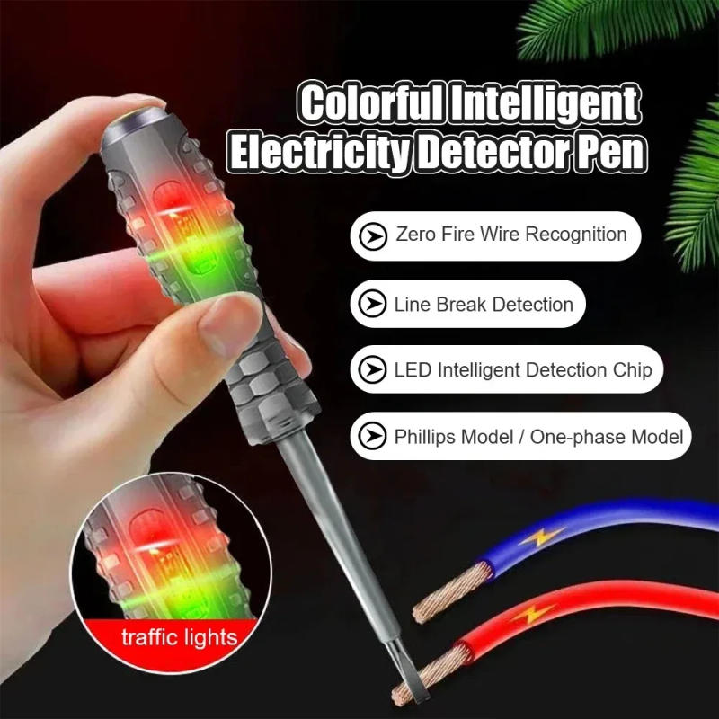 Description Picture 3 of itemPortable Handheld Voltage Tester Pen Electric Screwdriver Test Pencil Zero Line Induction Power Detector Voltmeter Tester Tools