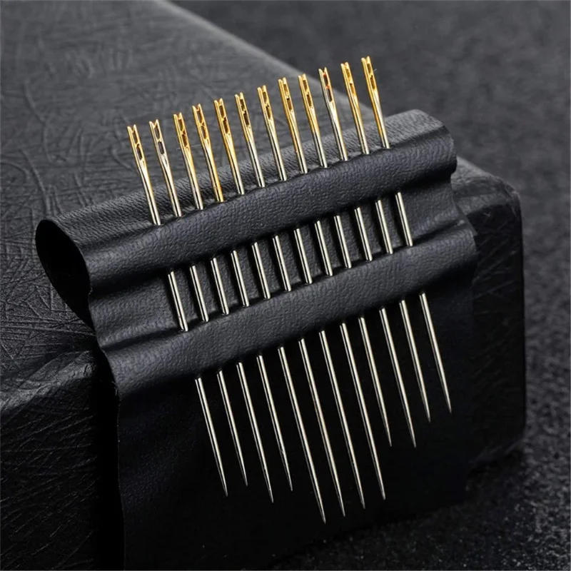 Description Picture 3 of item12Pcs/lot Sewing Needles Multi-size Side Opening Stainless Steel Darning Sewing Household Hand Tools Sewing Accessories