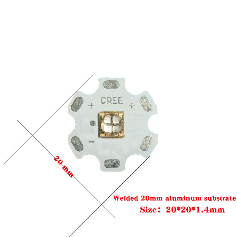 Description Picture 5 of itemUV LED full sky LG led chip led 10w 365nm T6 5050 smd led ceramic beads 45mil*4 chips 385nm 395nm 405nm can be soldered led pcb