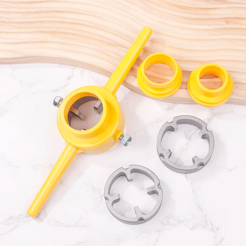 Description Picture 5 of item6PCS Plastic Pipe Thread Die Kit PVC/NPT Thread Maker 1/2" 3/4" 1" Plumbing Thread Tools Water Pipe Die Tap Wrench Set