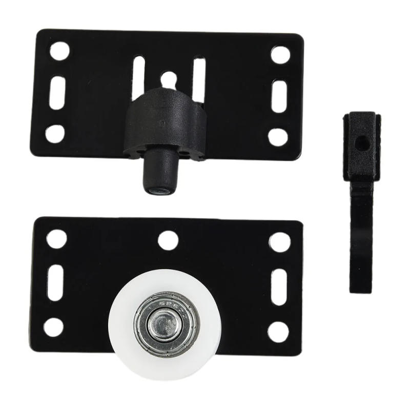Description Picture 2 of itemWardrobe Pulling Black Sliding Door Wheels Rollers Pulleys Runners For Cupboard Wardrobe Home Improvement Hardware