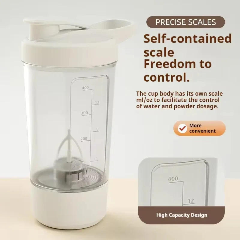 Description Picture 6 of itemElectric Protein Shaker Bottles Rechargeable Mixer Cup Shakes Meal Replacements BPA-Free Tritan 13.5oz Automatic Mixer Bottle