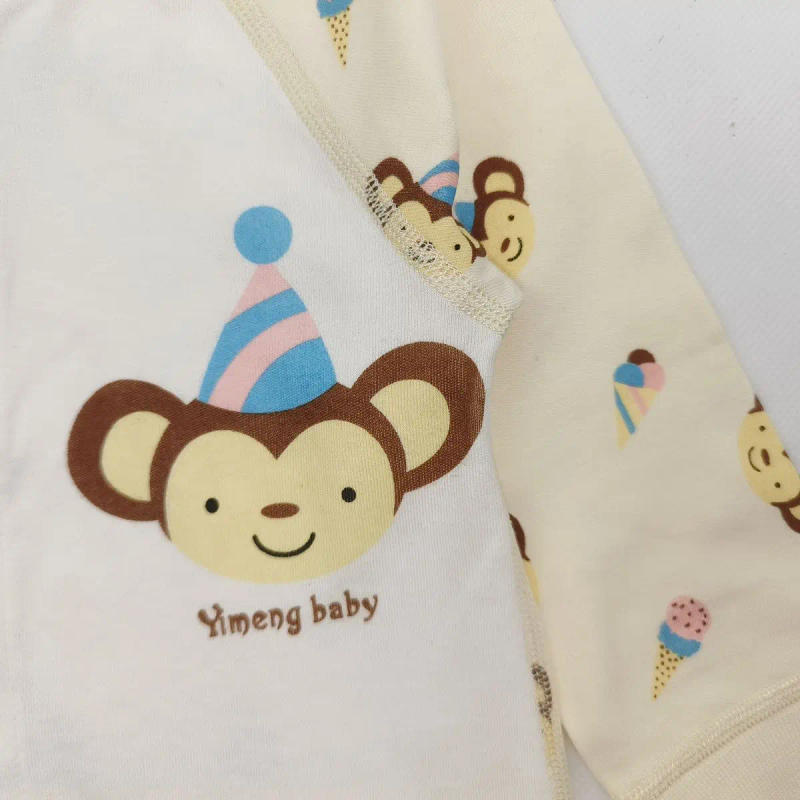 Description Picture 4 of itemRomperDew Boys and Girls Animal Crawling Clothes Infant Children Long-sleeved Open Gear One-piece Pajamas Baby Cotton Pajamas