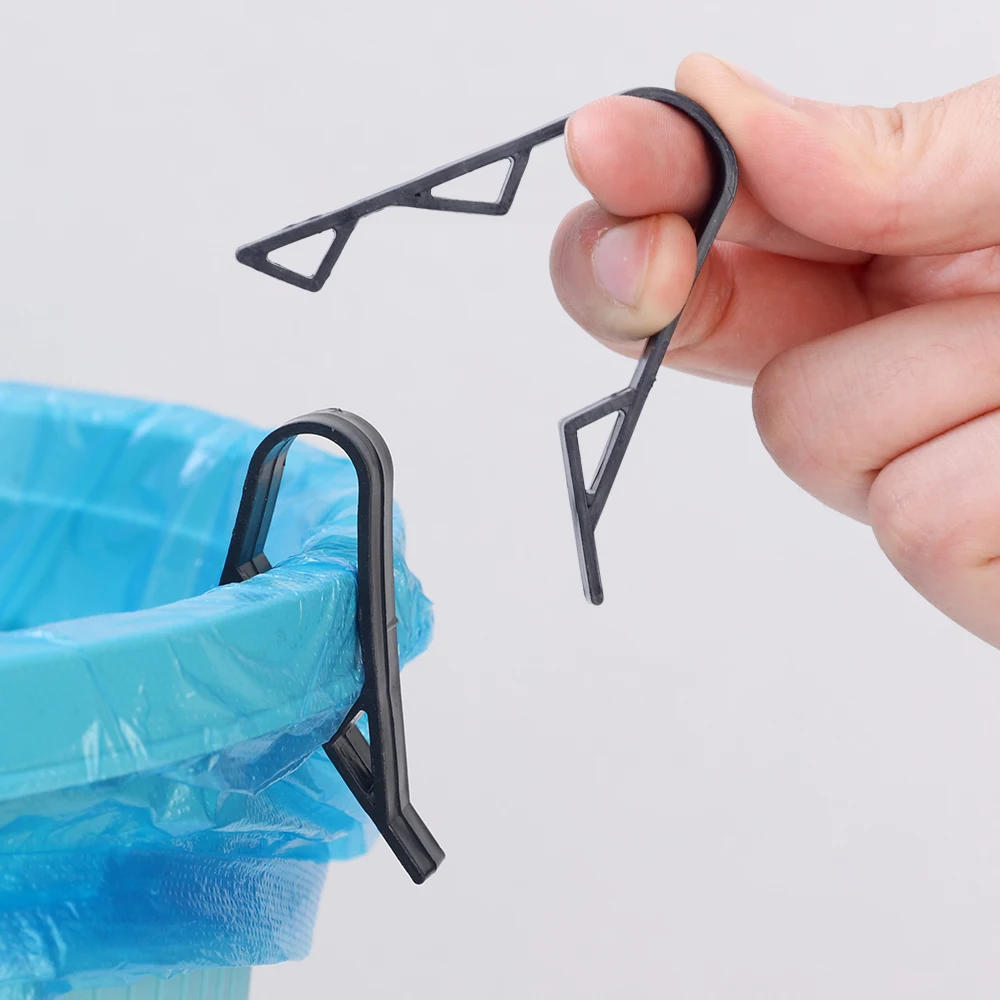 Description Picture 6 of item20/2pcs Waste Basket Fixation Clip Practical Garbage Bag Anti-Slip Holder Clamp Garbage Bag Fixed Clip Snack Bag Sealing Tools