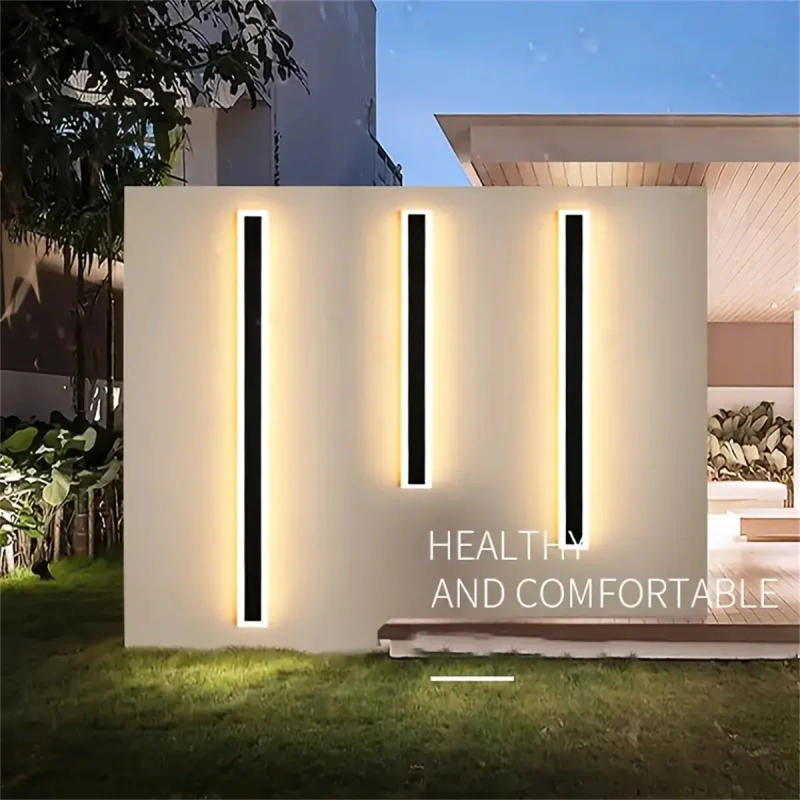 Description Picture 2 of item40/60/100CM LED Wall Lamp Waterproof Outdoor Strip Wall Light 8/12/20/W Suitable For Living room Porch Garage Door