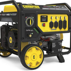 Watt Dual Fuel Portable Generator, Electric Start Easily monitor power output Trust Volt protection Built-in surge protector