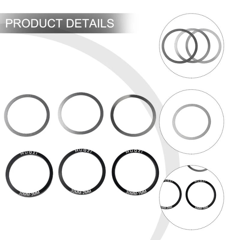 Description Picture 2 of item6pcs Bike Bottom Bracket Crankset Washer For BB86/91/92/PF30/BB30 Bicycle Crank Bottom Spacer Cycling Bike Crankset Accessories