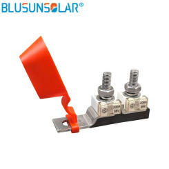 BLUSUNSOLAR Terminal Fuse Block Kit, Single Stud M8 (5/16") + Battery Fuse (Waterproof Shell) MRBF FUSE